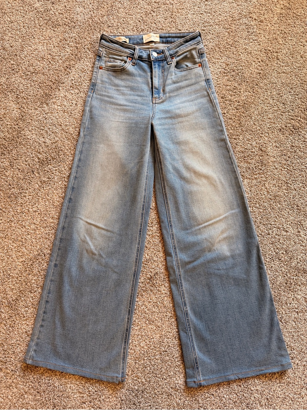 Universal Thread High-Rise Wide-Leg Jeans in Light Blue